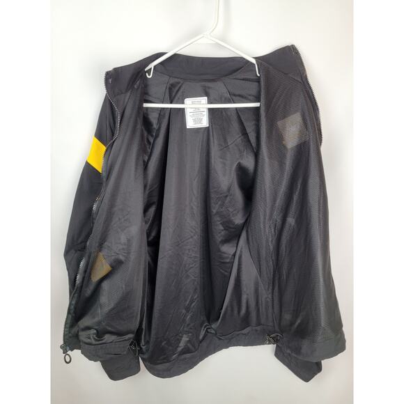 US Army Unisex PT Windbreaker Sz M Official Uniform Black Yellow Full Zip Jacket - Picture 5 of 9